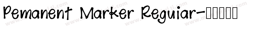 Pemanent Marker Reguiar字体转换